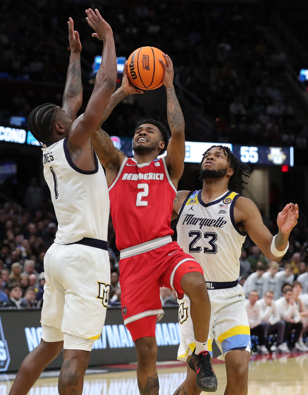On March 23, 2025, the New Mexico Lobos (26-7) will face the Michigan State Spartans (28-5) in the NCAA Tournament’s second round. Michigan State is favored by 7.5 points, with an over/under set at 146.5 points. New Mexico vs Mich. State AI Prediction: Free CBB Betting Insights for Mar 23. Credit USA TODAY/IMAGN