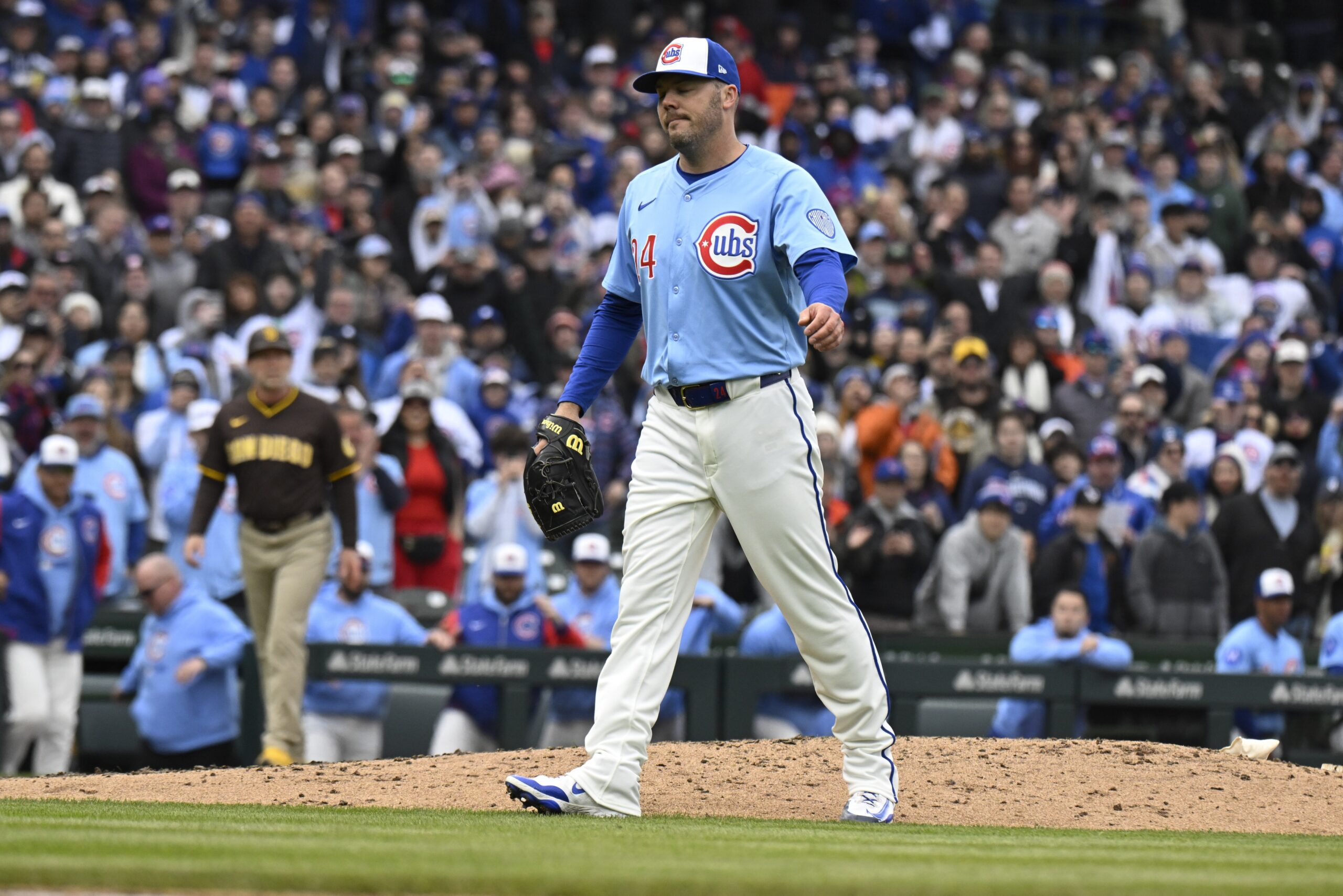 On April 6, 2025, the San Diego Padres (7-2) will face the Chicago Cubs (7-4) at Wrigley Field in Chicago. Both teams have started the season strongly, with the Padres aiming to maintain their perfect record and the Cubs looking to capitalize on their recent home opener success. San Diego vs Chicago Cubs AI Prediction: Free MLB Betting Insights for Apr 06. Credit USA TODAY/IMAGN