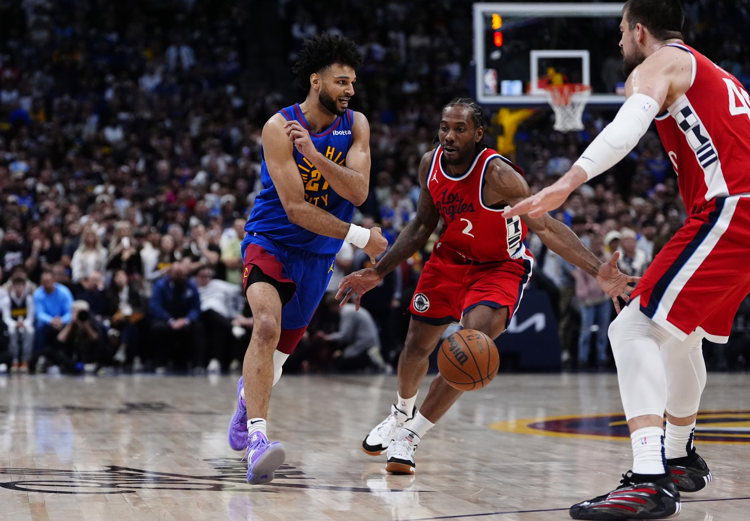 The Denver Nuggets and Los Angeles Clippers clash in Game 2 of their Western Conference first-round playoff series on April 21, 2025, at Ball Arena in Denver. The Nuggets lead the series 1–0 after a thrilling 112–110 overtime victory in Game 1. Los Angeles Clippers vs Denver AI Prediction: Free NBA Betting Insights for Apr 21. Credit USA TODAY/IMAGN