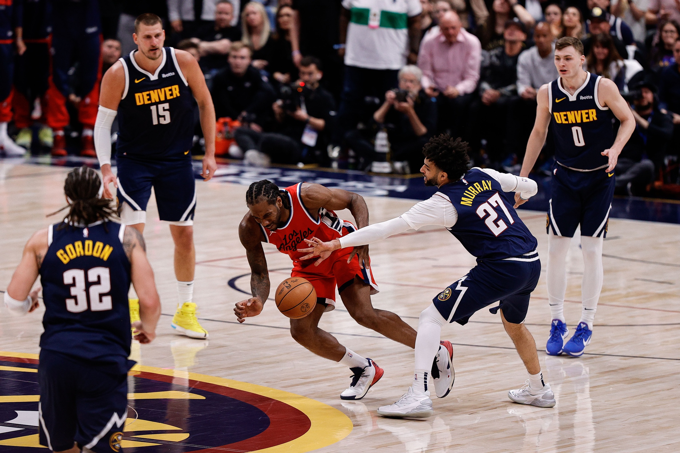 The Denver Nuggets and Los Angeles Clippers are set to clash in Game 3 of their first-round playoff series on April 24, 2025, at the Intuit Dome in Los Angeles. With the series tied 1-1, both teams aim to gain a pivotal advantage in this best-of-seven matchup. Denver vs Los Angeles Clippers AI Prediction: Free NBA Betting Insights for Apr 24. Credit USA TODAY/IMAGN