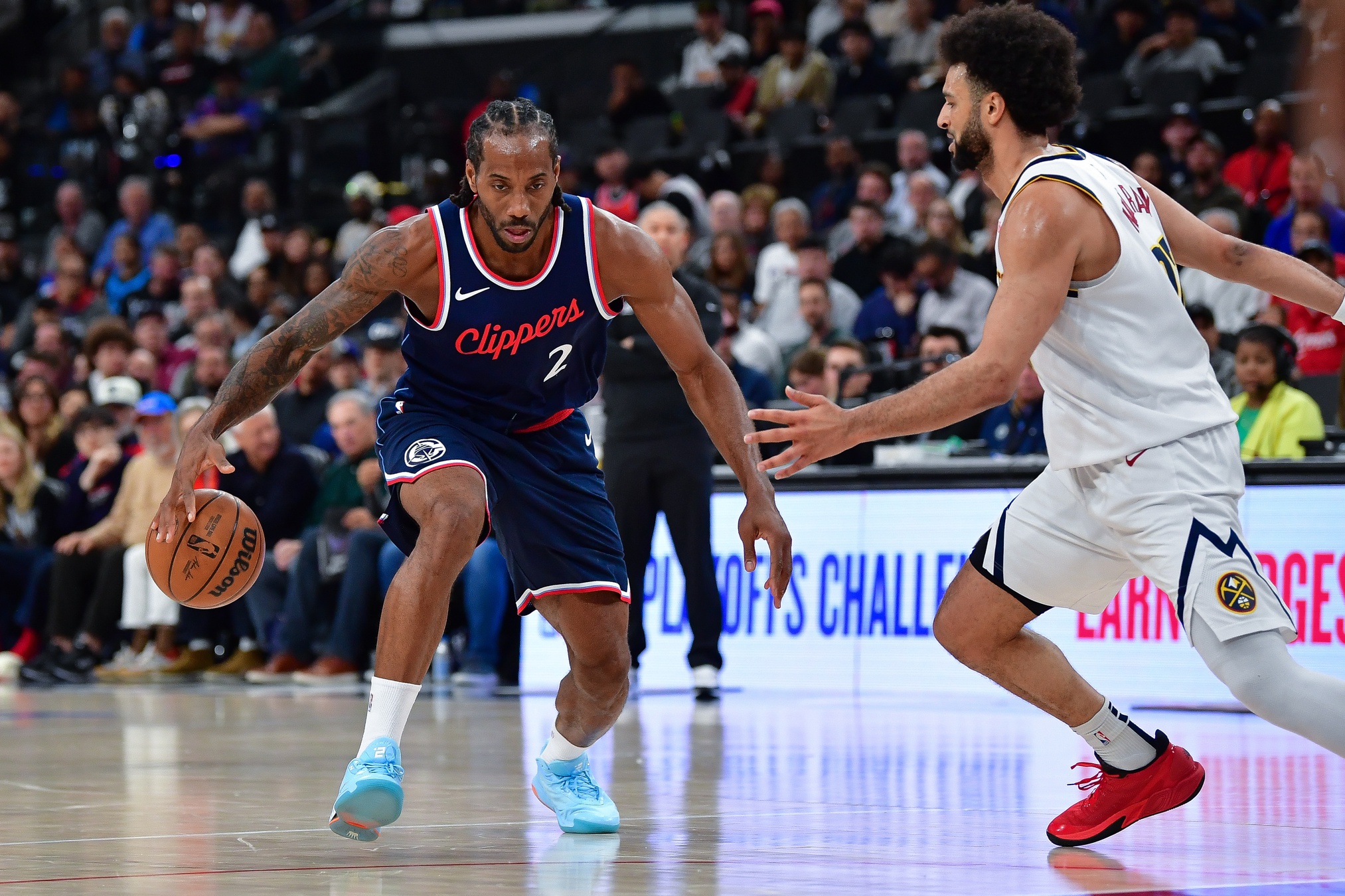 The Los Angeles Clippers host the Denver Nuggets in Game 4 of their first-round playoff series on April 26, 2025, at the Intuit Dome. The Clippers lead the series 2-1 after a dominant 117-83 victory in Game 3, showcasing their depth and defensive prowess. Denver vs Los Angeles Clippers AI Prediction: Free NBA Betting Insights for Apr 26. Credit USA TODAY/IMAGN