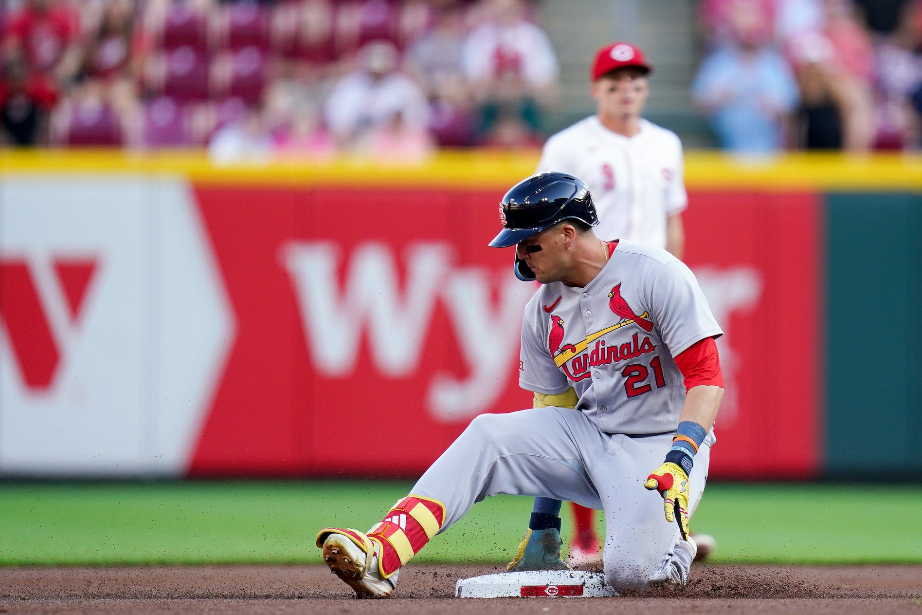 The St. Louis Cardinals and Cincinnati Reds are set to face off on April 30, 2025, at 6:40 PM ET at Great American Ball Park in Cincinnati. The Reds are favored at -142, with the Cardinals at +119, and the over/under set at 9 runs. St. Louis vs Cincinnati AI Prediction: Free MLB Betting Insights for Apr 30. Credit USA TODAY/IMAGN