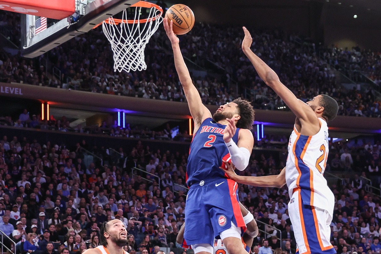 The New York Knicks and Detroit Pistons face off in Game 6 of their first-round playoff series on May 1, 2025, at Little Caesars Arena in Detroit. The Knicks lead the series 3–2 and aim to close it out on the road, while the Pistons look to force a decisive Game 7. New York vs Detroit AI Prediction: Free NBA Betting Insights for May 01. Credit USA TODAY/IMAGN