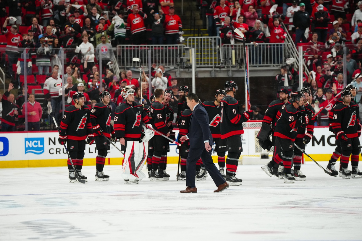 The Carolina Hurricanes and Washington Capitals face off in Game 1 of their Eastern Conference Semifinal series on Tuesday, May 6, 2025, at Capital One Arena in Washington, D.C. Both teams advanced with 4-1 series victories in the first round, setting the stage for a compelling matchup between division rivals. ￼ Carolina vs Washington AI Prediction: Free NHL Betting Insights for May 06. Credit USA TODAY/IMAGN