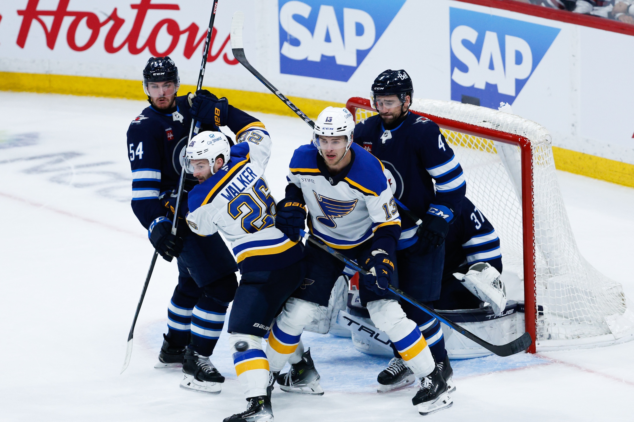 On May 2, 2025, the Winnipeg Jets and the St. Louis Blues will clash in Game 6 of their first-round playoff series at Enterprise Center in St. Louis. The Jets lead the series 3–2 and aim to close it out on the road, while the Blues strive to force a decisive Game 7. Winnipeg vs St. Louis AI Prediction: Free NHL Betting Insights for May 02. Credit USA TODAY/IMAGN