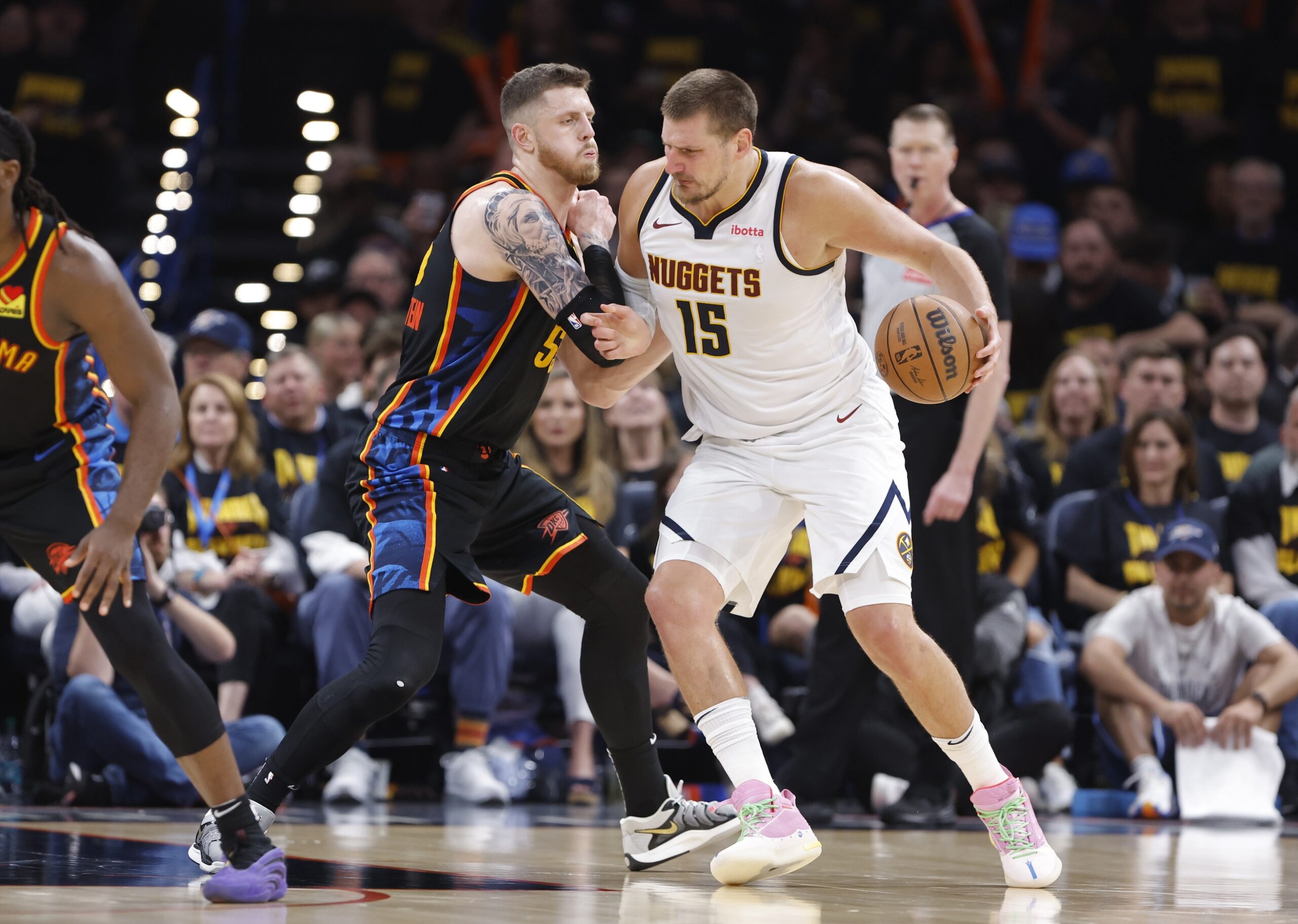 The Oklahoma City Thunder and Denver Nuggets will clash in Game 3 of their Western Conference Semifinals on Friday, May 9, 2025, at Ball Arena in Denver. The Thunder, leading the series 2–0, aim to extend their dominance, while the Nuggets look to leverage home-court advantage to mount a comeback. Oklahoma City vs Denver AI Prediction: Free NBA Betting Insights for May 09. Credit USA TODAY/IMAGN