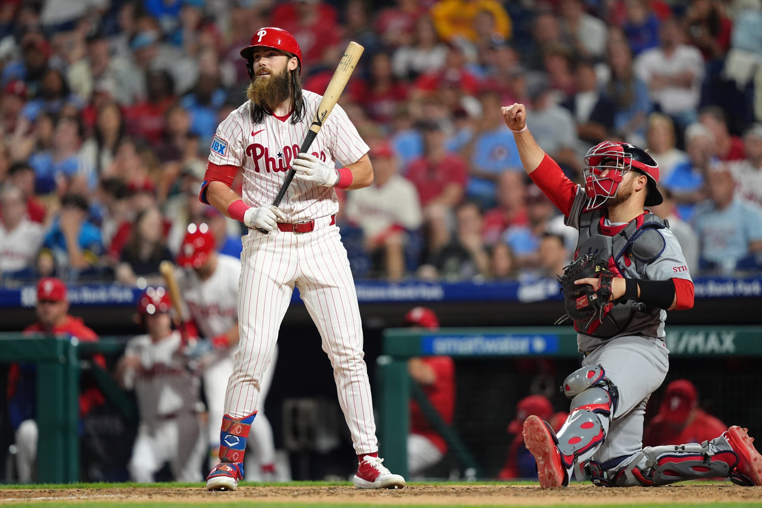 On May 14, 2025, the St. Louis Cardinals and the Philadelphia Phillies will face off in a split doubleheader at Citizens Bank Park, with games scheduled for 1:05 PM and 6:15 PM EDT. The Cardinals, currently at 23–19, look to gain ground in the NL Central, while the Phillies, at 24–17, aim to maintain their lead in the NL East. St. Louis vs Philadelphia AI Prediction: Free MLB Betting Insights for May 14. Credit USA TODAY/IMAGN