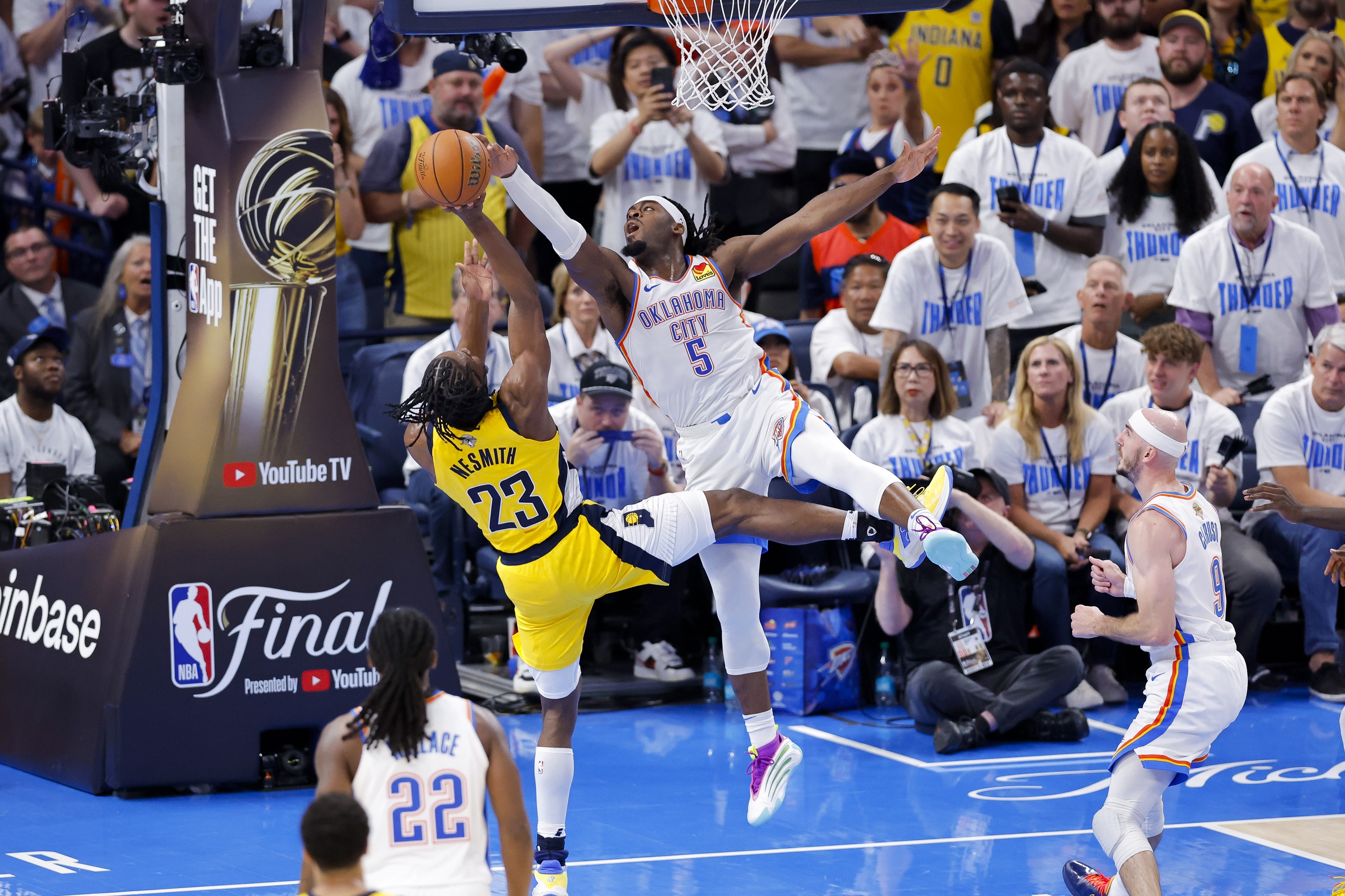 The Indiana Pacers stunned the Thunder in Game 1, stealing a 111–110 road win in dramatic fashion, and will look to build momentum in Game 2 on Sunday at Paycom Center. As Thunder open as 11‑point favorites, bettors are watching closely how both teams stack up against the spread after their explosive first encounter. Indiana vs Oklahoma City AI Prediction: Free NBA Betting Insights for Jun 08. Credit USA TODAY/IMAGN