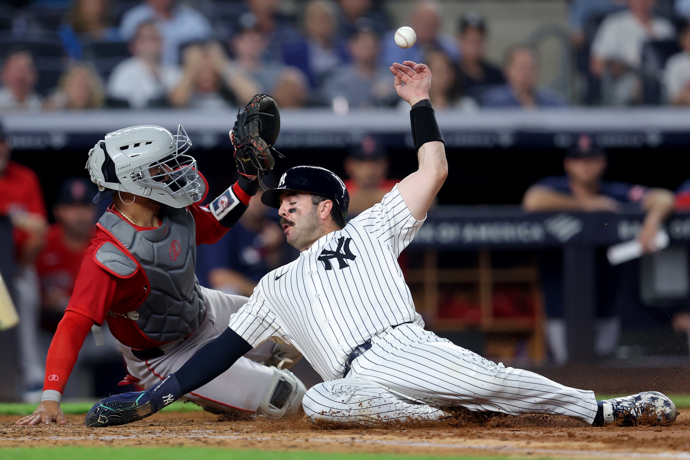 The Boston Red Sox travel to Yankee Stadium on June 7, 2025, for a high-stakes AL East and historic rivalry showdown. New York enters as heavy favorites (-188 moneyline, -1.5 run line) with the total at 8, projecting a competitive but potentially low-scoring contest rooted in pitching and execution. Boston vs New York Yankees AI Prediction: Free MLB Betting Insights for Jun 07. Credit USA TODAY/IMAGN