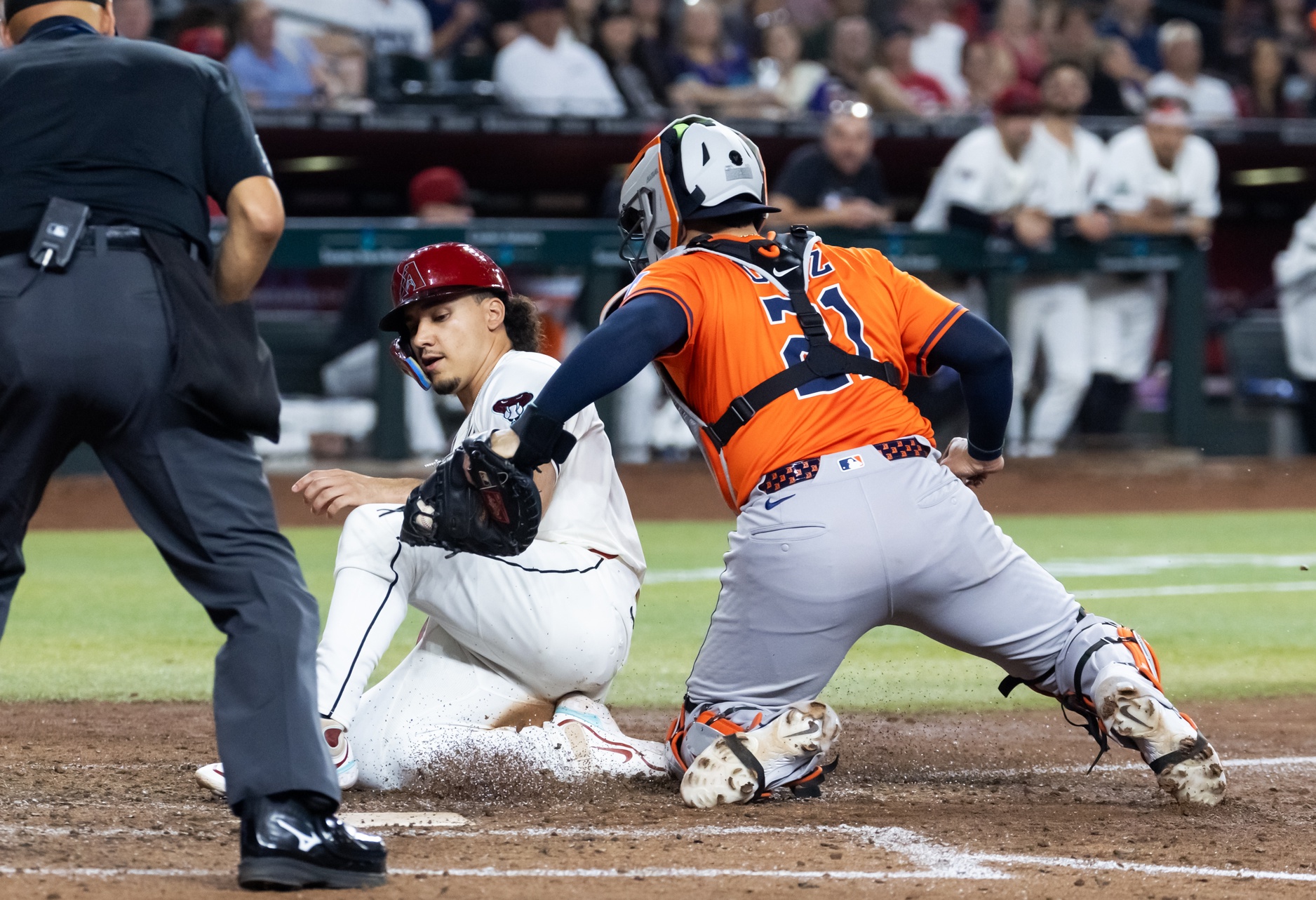 The Houston Astros (59–42) roll into Chase Field to face the Arizona Diamondbacks (50–52) on Wednesday, July 23. Houston is a slim favorite at –115 on the moneyline, with the total set at 8.5 runs—suggesting a tight, slightly offensive-leaning contest. Houston vs Arizona AI Prediction: Free MLB Betting Insights for Jul 23. Credit USA TODAY/IMAGN