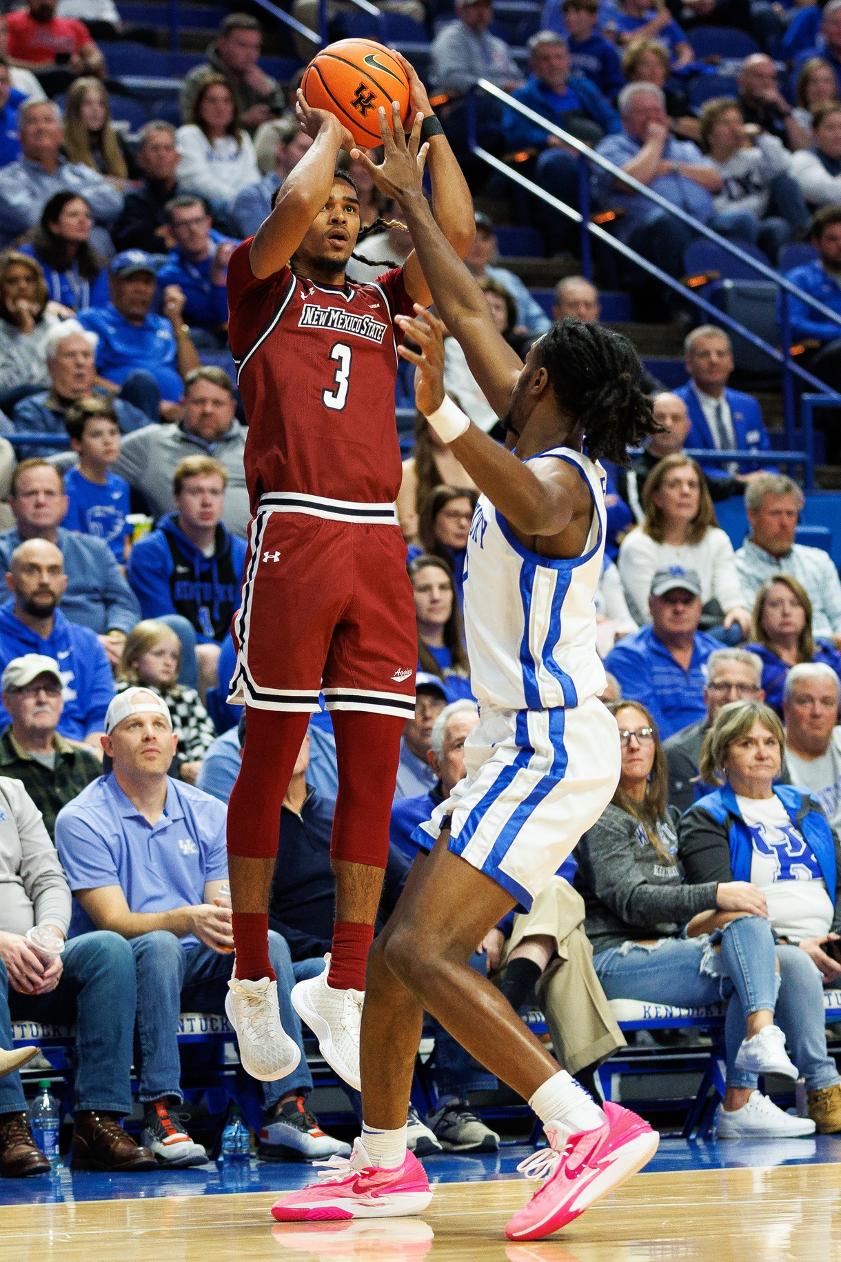  New Mexico State vs Delaware AI Prediction: Free CBB Betting Insights for Jan 17. Credit USA TODAY/IMAGN