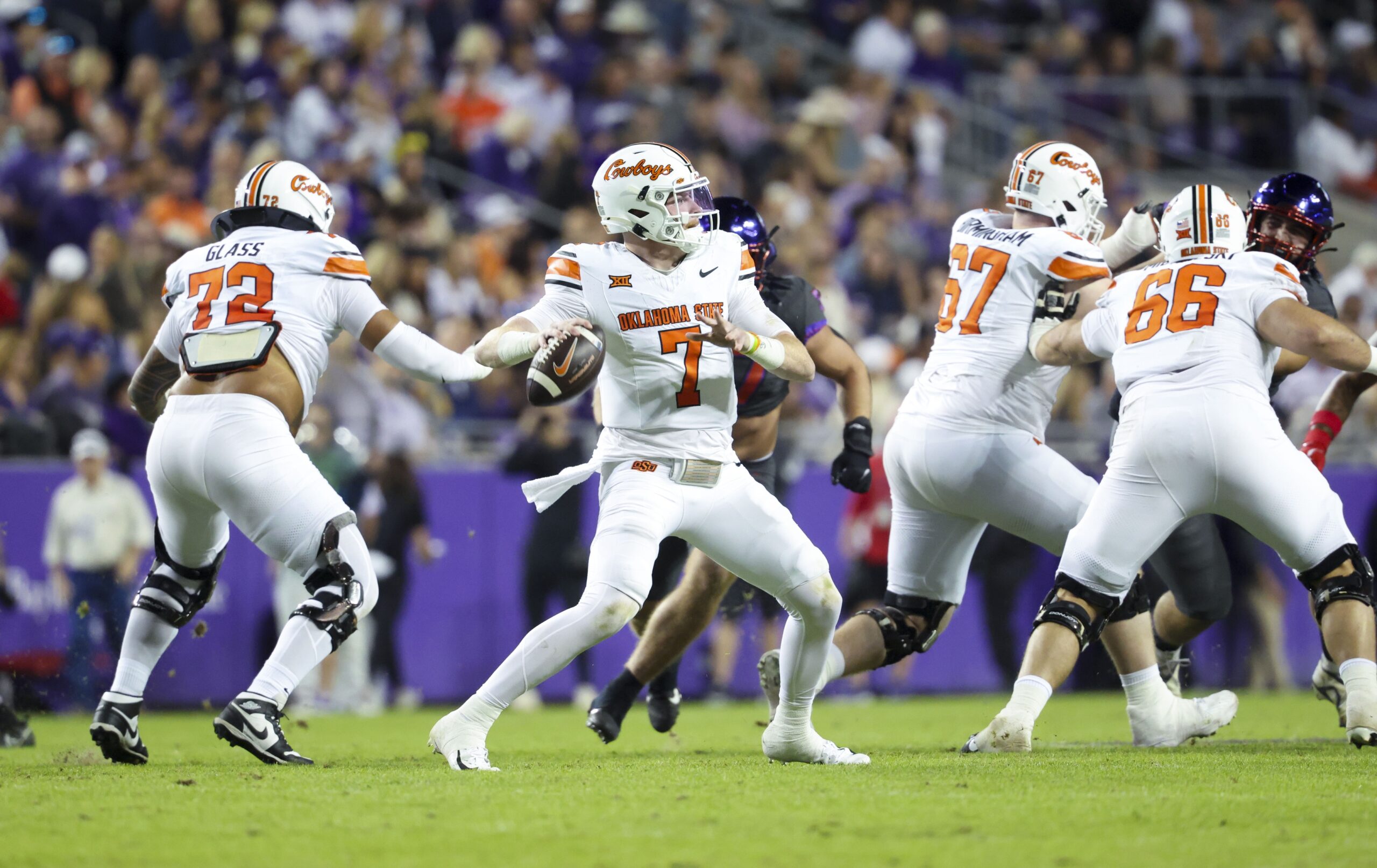  Iowa State vs Oklahoma State AI Prediction: Free CFB Betting Insights for Nov 29. Credit USA TODAY/IMAGN