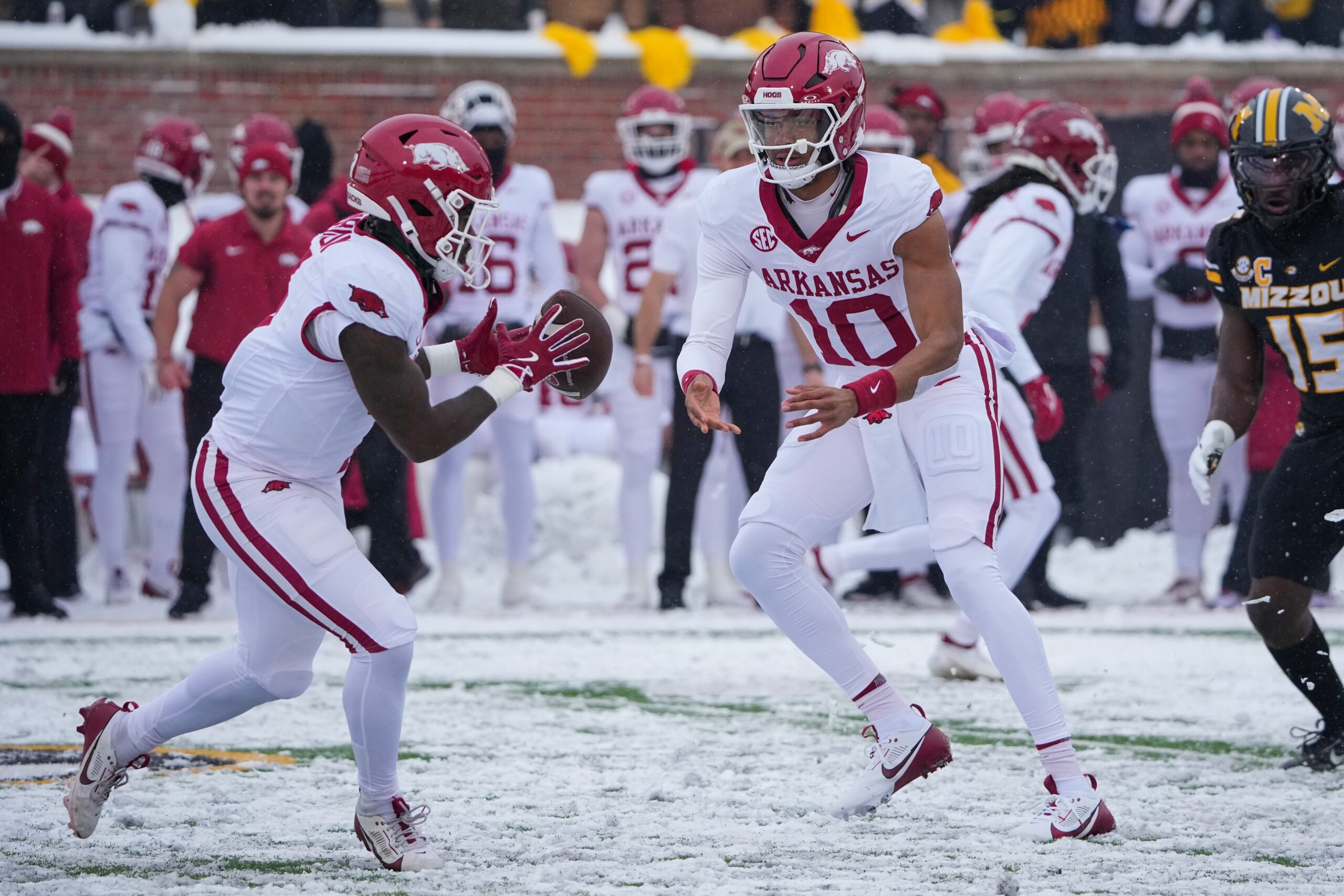  Texas A&M vs Arkansas AI Prediction: Free CFB Betting Insights for Oct 18. Credit USA TODAY/IMAGN