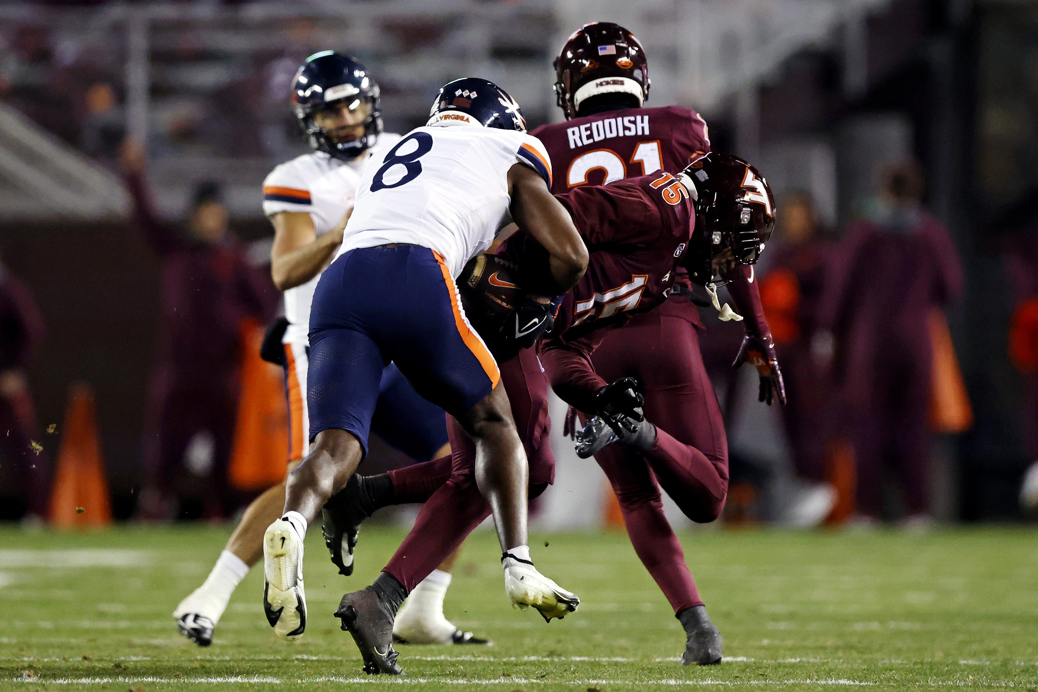  Virginia Tech vs Virginia AI Prediction: Free CFB Betting Insights for Nov 29. Credit USA TODAY/IMAGN