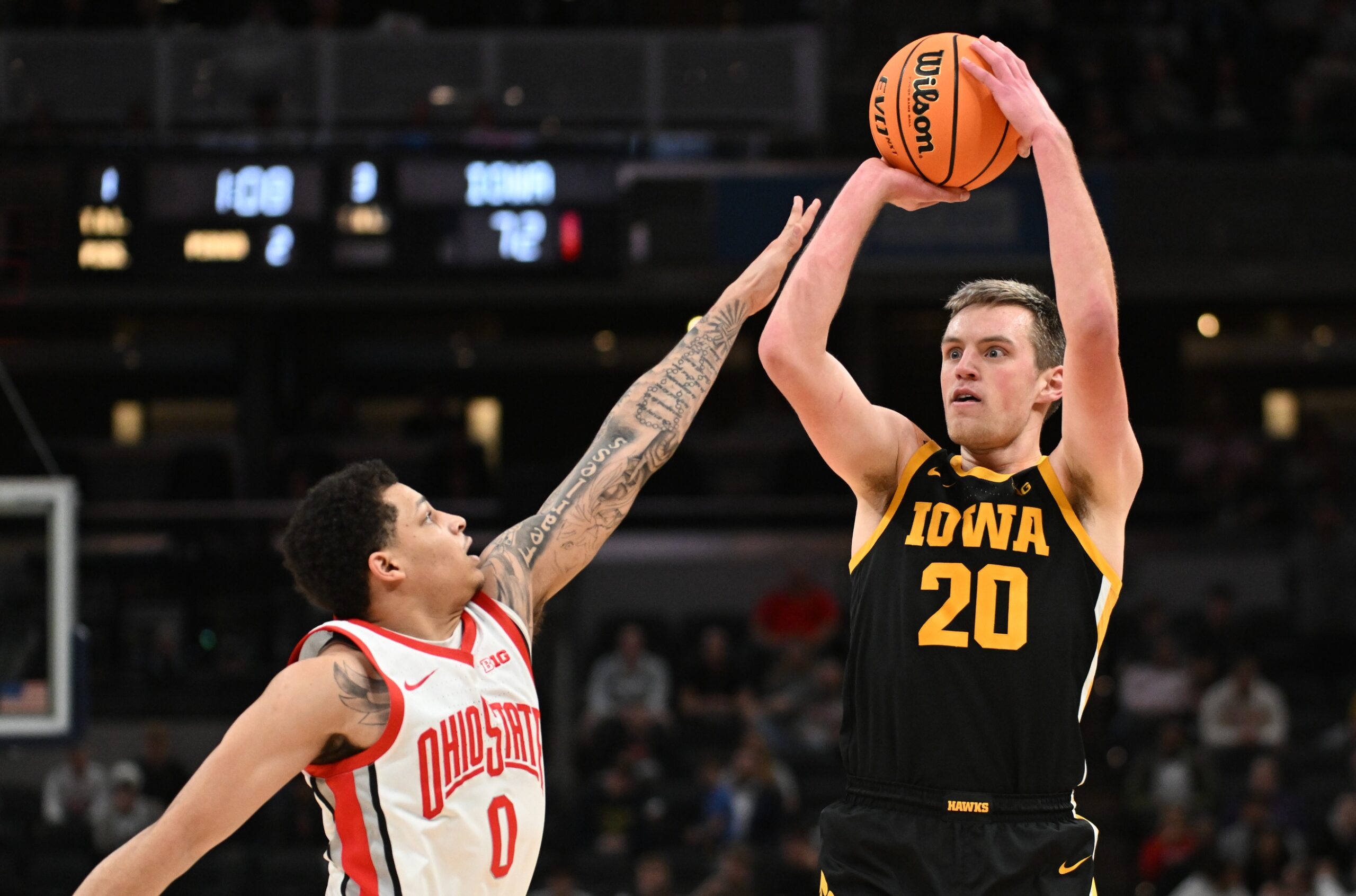 Ohio State vs Iowa AI Prediction: Free CBB Betting Insights for Jan 01. Credit USA TODAY/IMAGN