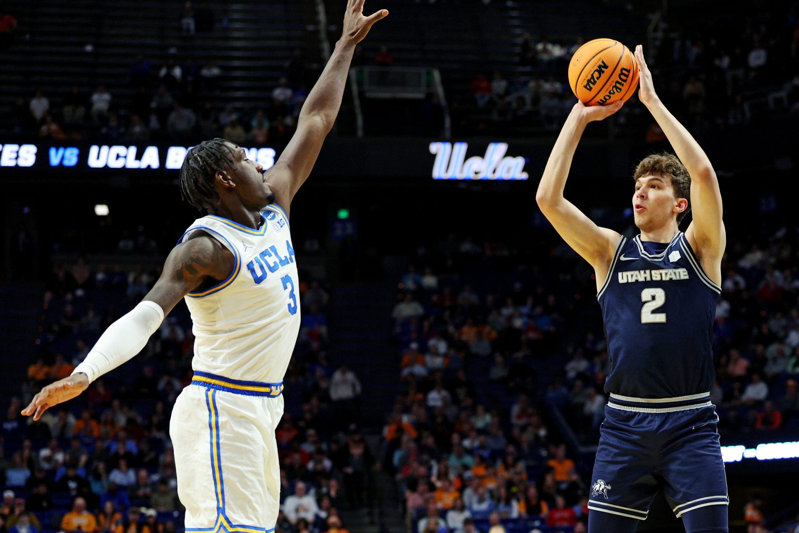  Texas State vs Utah State AI Prediction: Free CBB Betting Insights for Jan 01. Credit USA TODAY/IMAGN