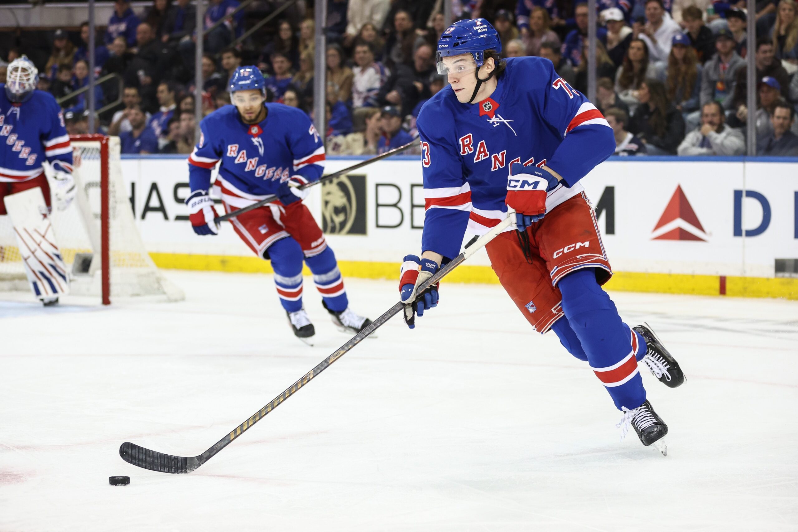  Calgary vs New York AI Prediction: Free NHL Betting Insights for Mar 10. Credit USA TODAY/IMAGN