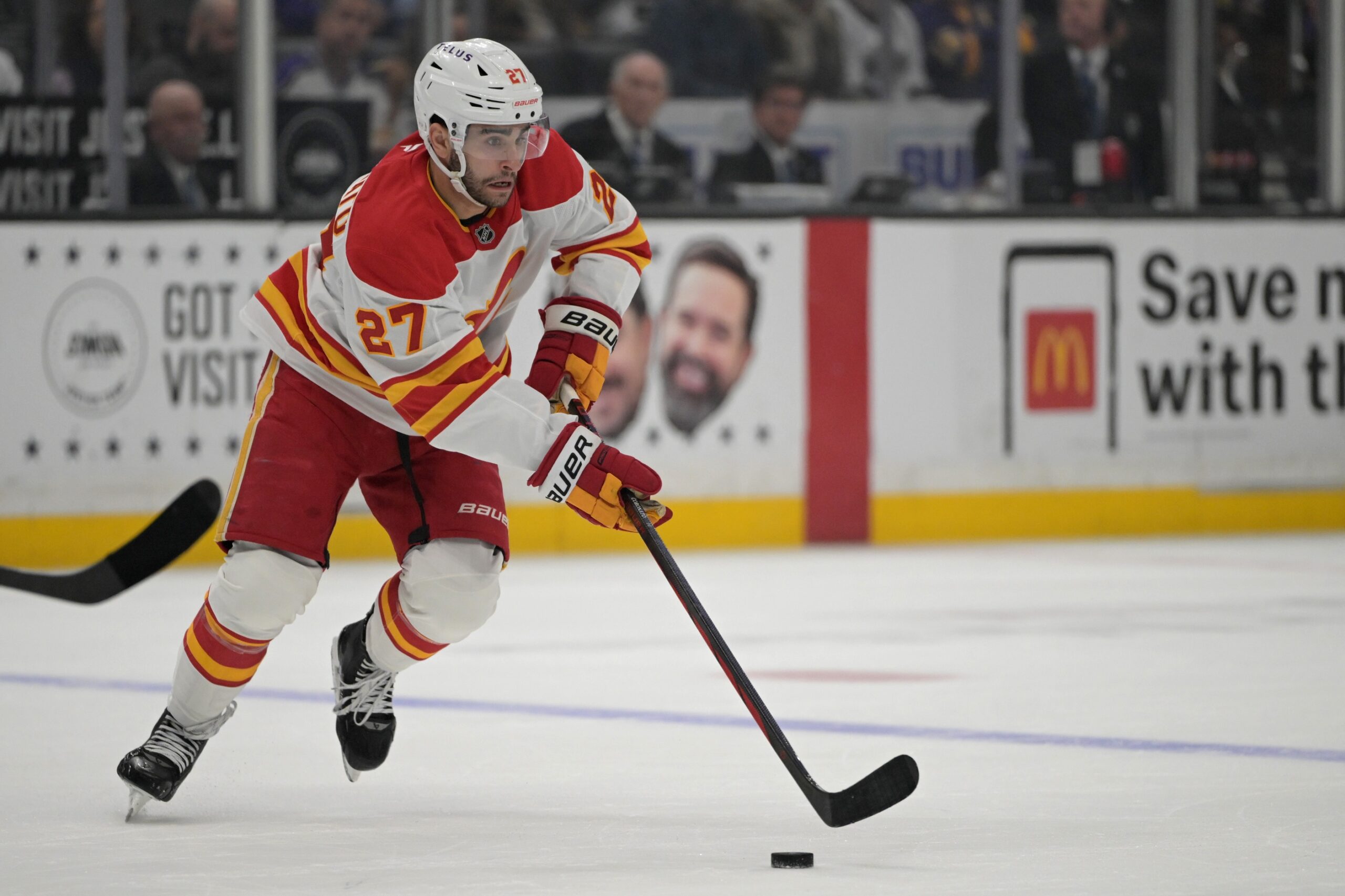  New York vs Calgary AI Prediction: Free NHL Betting Insights for Oct 26. Credit USA TODAY/IMAGN
