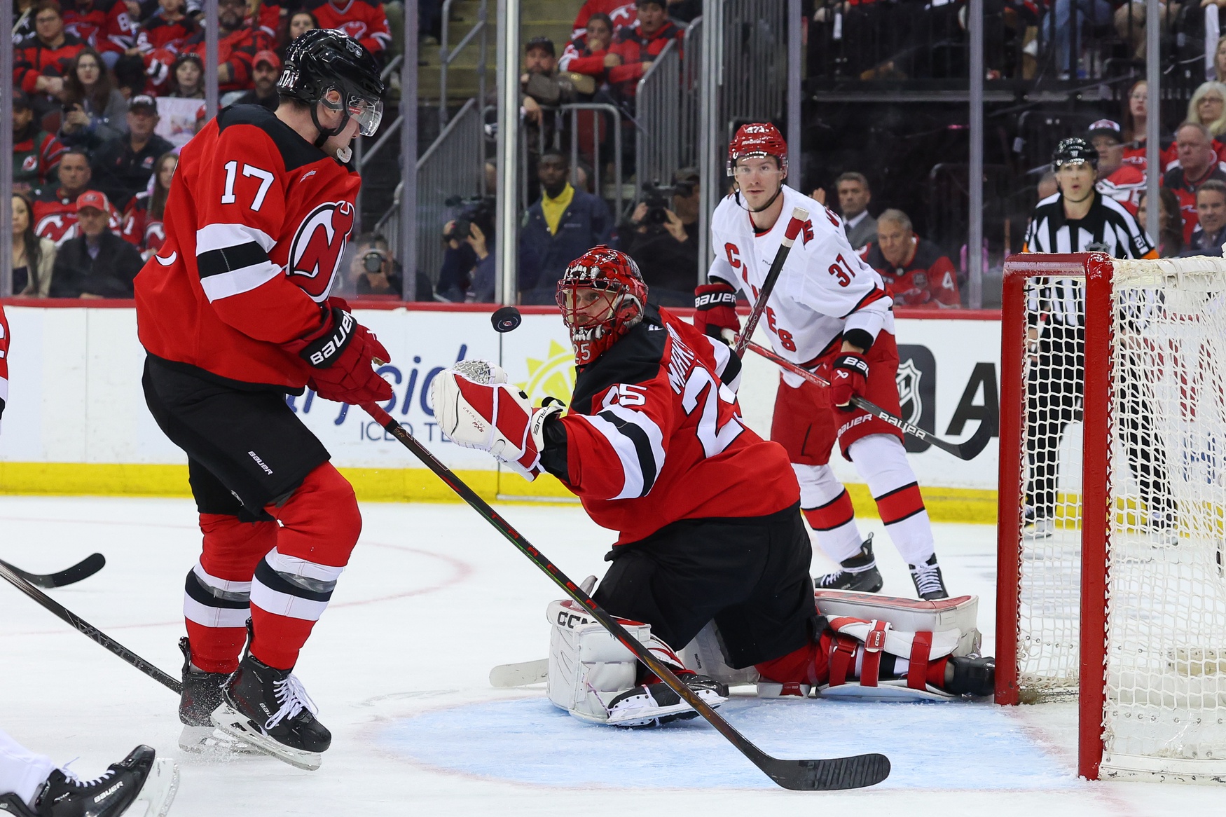  New Jersey vs Seattle AI Prediction: Free NHL Betting Insights for Jan 25. Credit USA TODAY/IMAGN