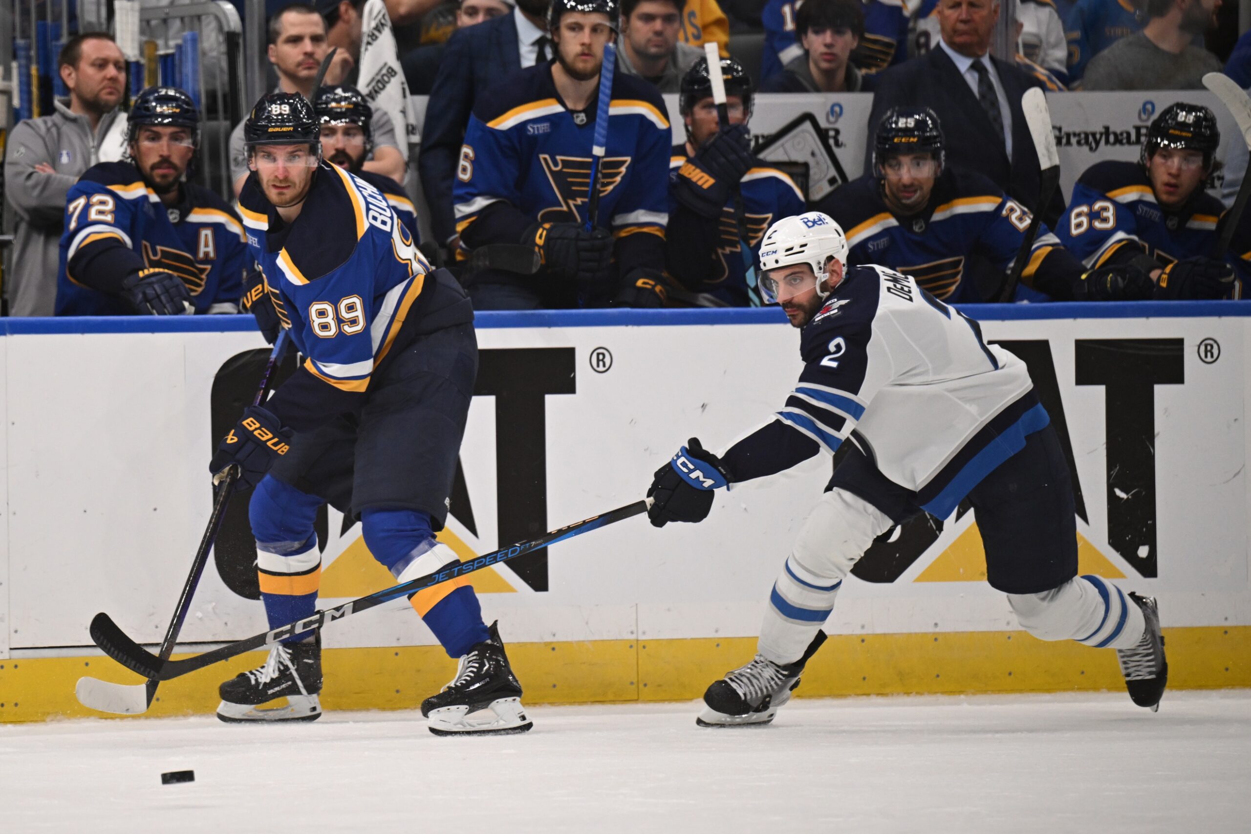  Minnesota vs St. Louis AI Prediction: Free NHL Betting Insights for Apr 13. Credit USA TODAY/IMAGN
